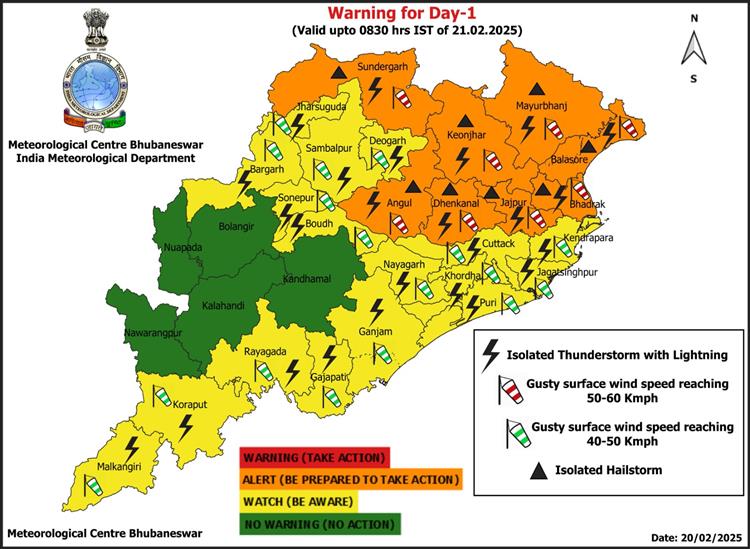 Odishakhabar:Five-day-alert-weather